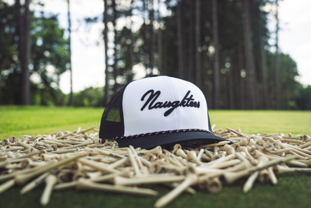 Naughtees Rope Trucker Hat Black