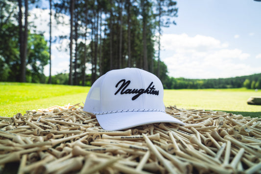 Naughtees Rope Trucker Hat White